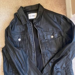 Fashion nova men jean jacket - black
